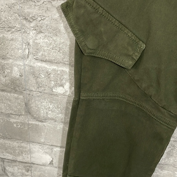DYLAN GEORGE Olive Green Mary Skinny Cargo Jeans - Picture 3 of 8